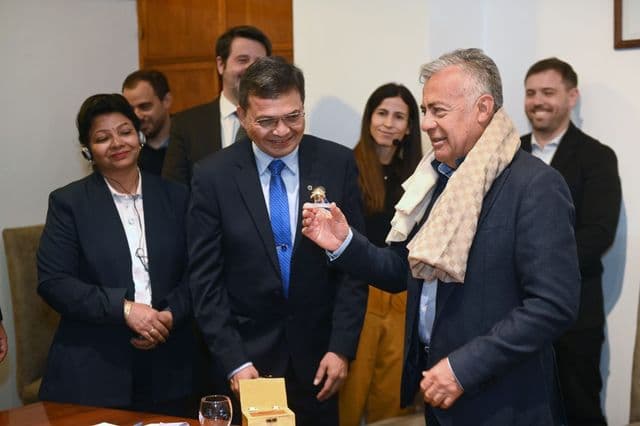 La mayor minera de la India se reunió con Cornejo para explorar inversiones en Mendoza