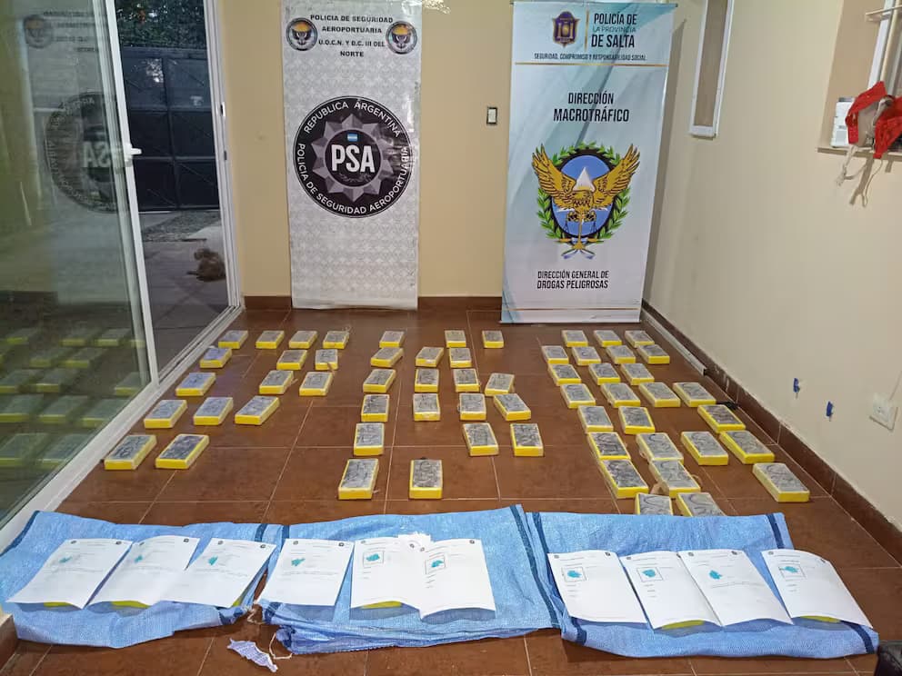 Cinco meses de investigación de la PSA terminaron en el desguace de una red que movía cocaína de Salta a Buenos Aires